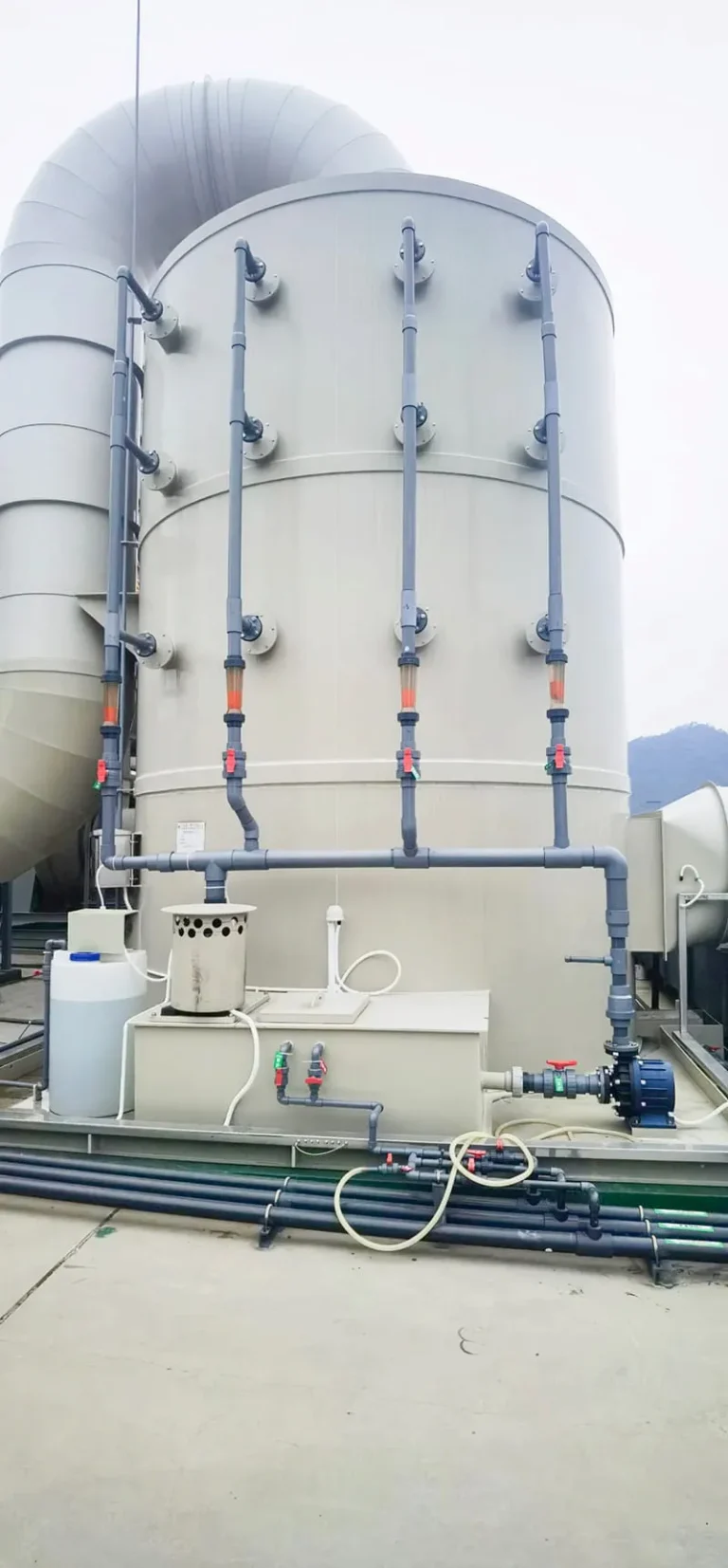 化工酸雾净化塔循环方案
