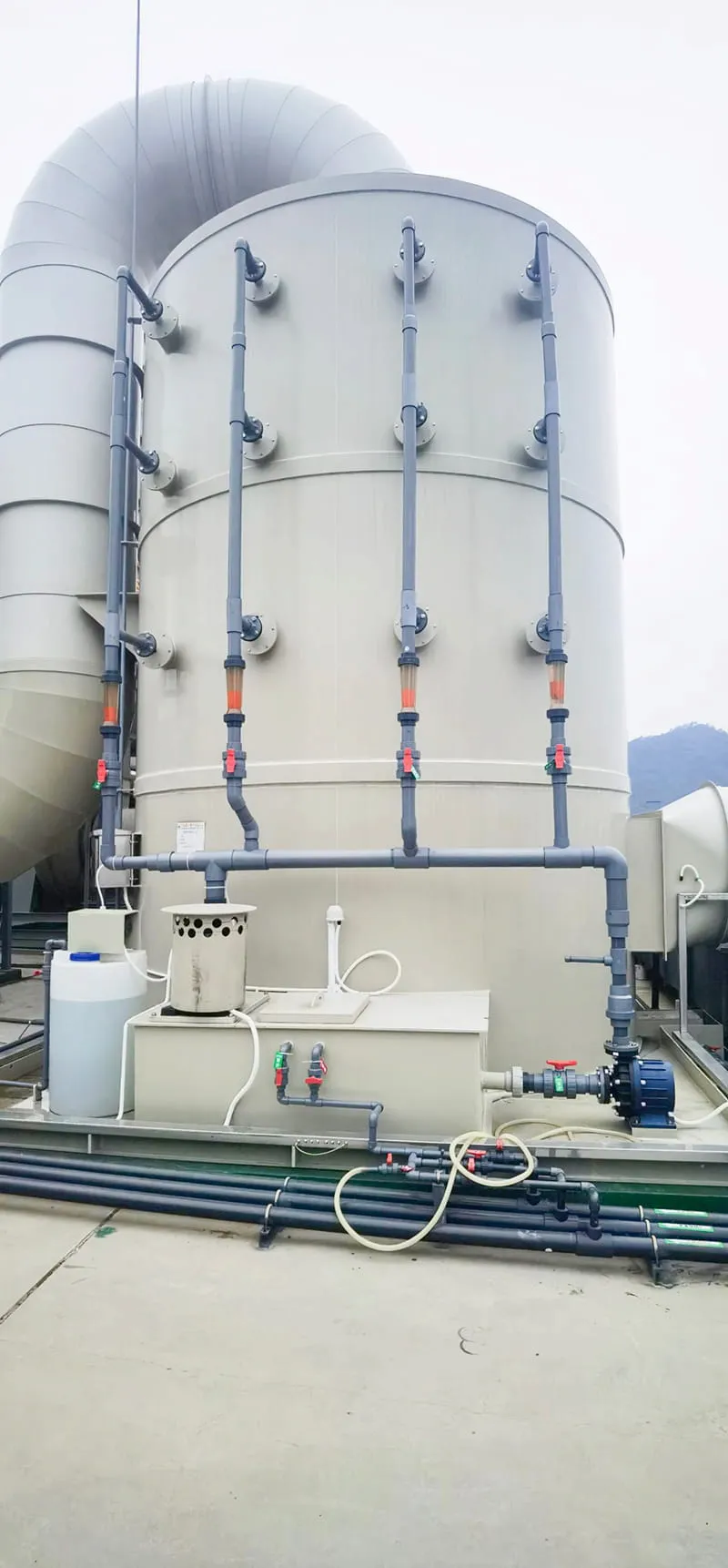 化工酸雾净化塔循环方案