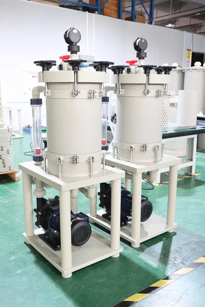 电镀硬铬高温强酸过滤系统