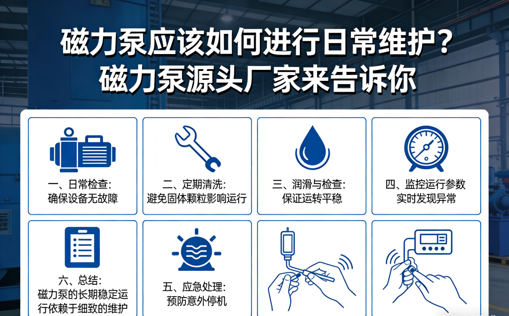 磁力泵应该如何进行日常维护？