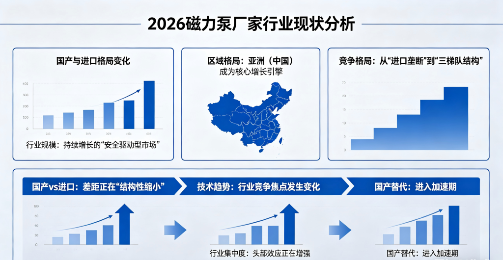 2026磁力泵厂家行业现状分析：国产与进口格局变化