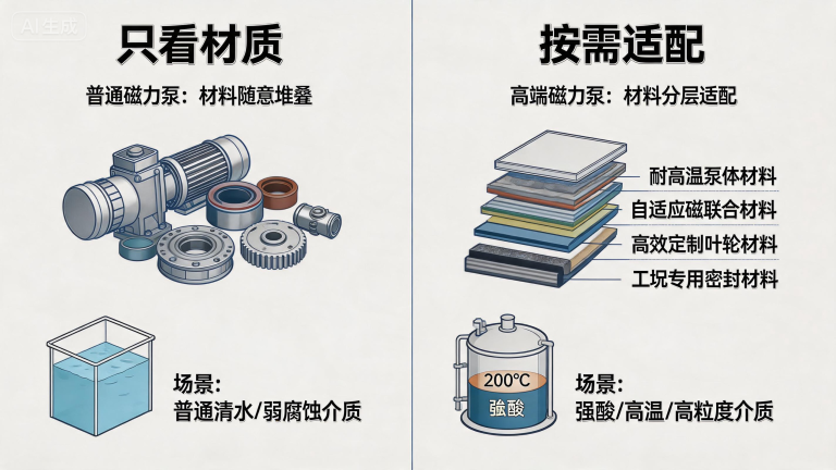 高端磁力泵厂家在设计与制造上的关键差异