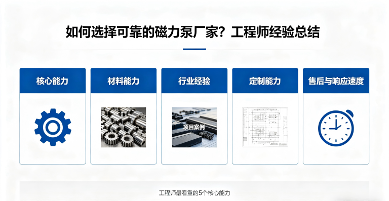 如何选择可靠的磁力泵厂家？工程师经验总结