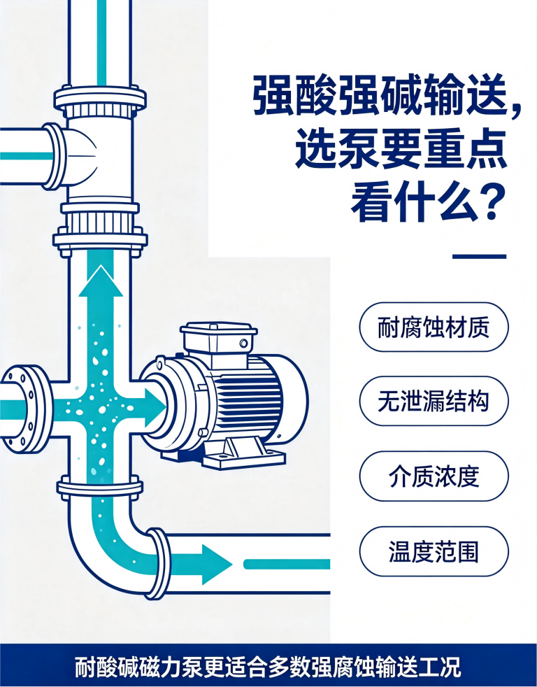 强酸强碱输送用什么泵更合适？